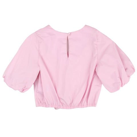 Pinko Top popeline rosa bambina ragazza