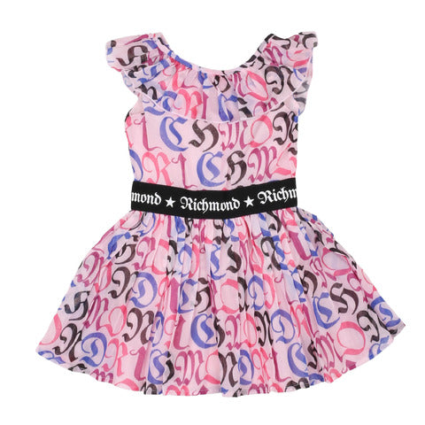 John richmond vestito goth rosa neonata bambina