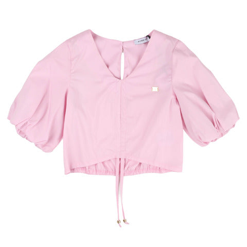 Pinko Top popeline rosa bambina ragazza